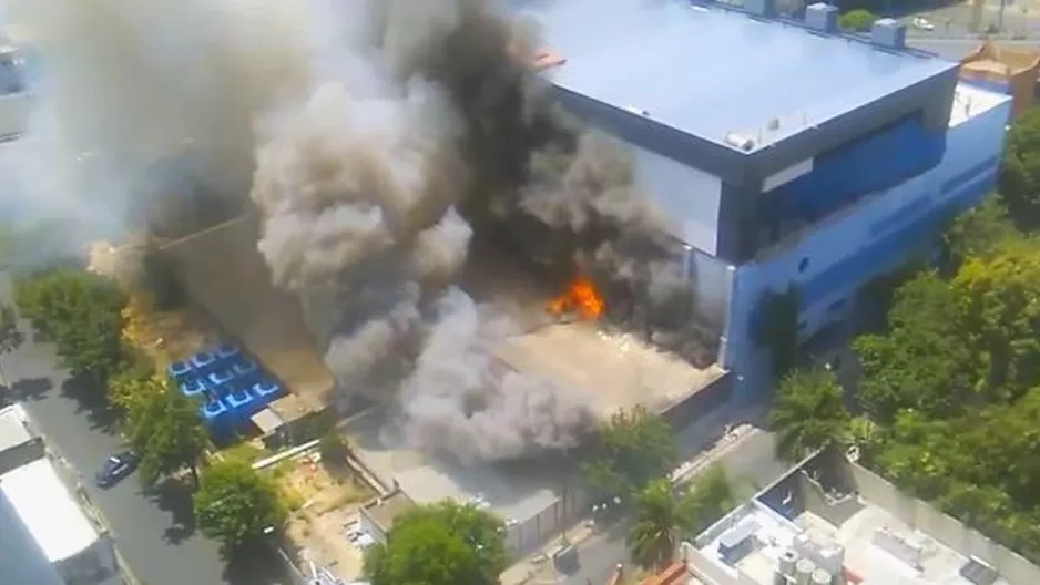 Foto: captura InfoEmergencias / Varias dotaciones de bomberos acudieron al lugar Foto: captura InfoEmergencias / Varias dotaciones de bomberos acudieron al lugar