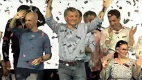 Macri celebra triunfo en legislativas argentinas con su alianza. Video: AFP