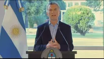 El presidente de Argentina, Mauricio Macri, anunció medidas para paliar la crisis económica. Foto y video: AFP