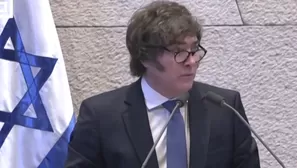 El presidente argentino, Javier Milei, dijo este miércoles ante el Parlamento israelí que el anunciado traslado de la embajada de su país a Jerusalén se efectuará en 2026. Video: Canal N
