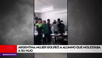 Mujer irrumpió en el colegio. América Noticias