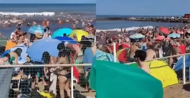 Ola gigante deja un muerto y 35 heridos en Argentina / Captura