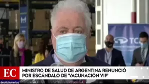 Ginés González García renunció por escándalo de vacunaciones vip. Video: América