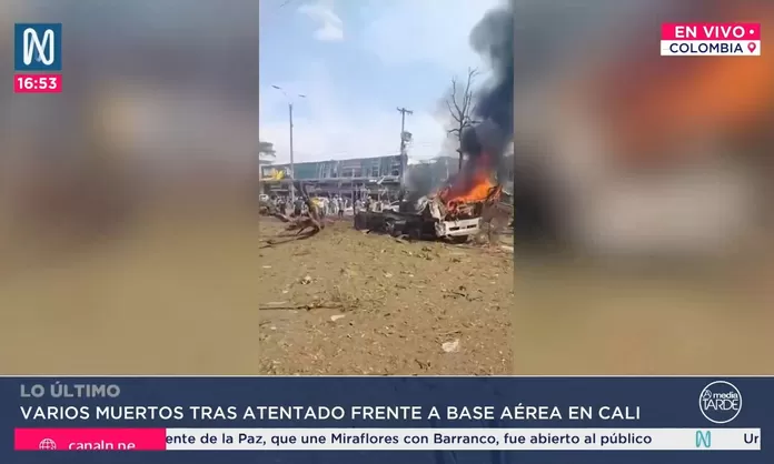 Atentado en base aérea de Cali deja 5 muertos y heridos