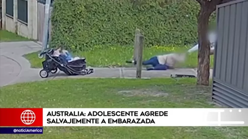 Australia: adolescente agredió a embarazada