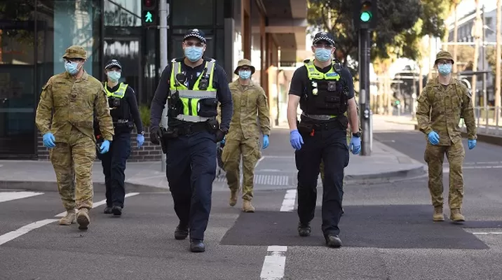 Coronavirus en Australia. Foto: AFP Coronavirus en Australia. Foto: AFP