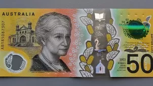 Australia imprime los billetes de 50 dólares con faltas de ortografía. Foto: EFE