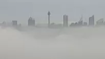 Intensa niebla cubrió la ciudad de Sydney, Australia. Foto: Canal N