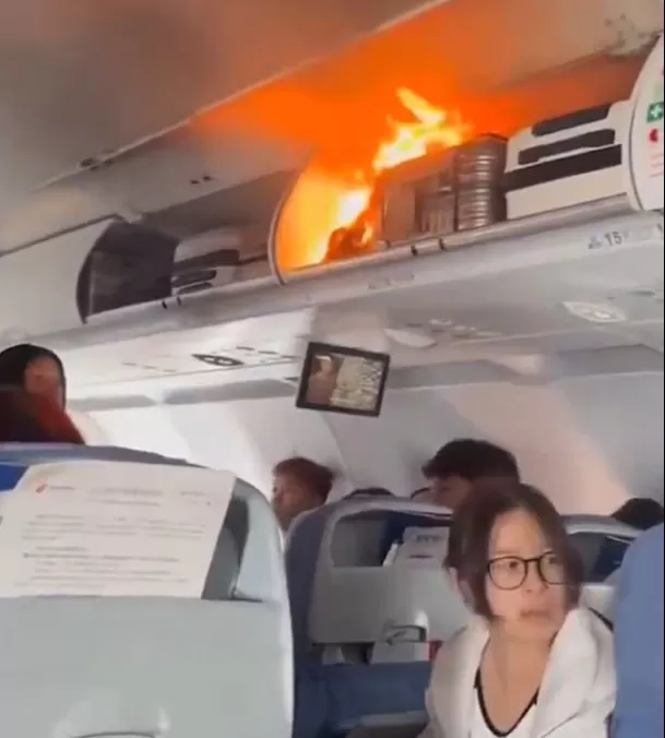 Air China emitió un comunicado tras el incendio dentro del avión / Captura