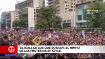 La marcha más grande de Chile: 'El baile de los que sobran' se volvió el himno durante protesta. Foto y video: América Noticias