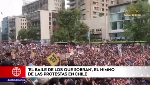 La marcha más grande de Chile: 'El baile de los que sobran' se volvió el himno durante protesta. Foto y video: América Noticias