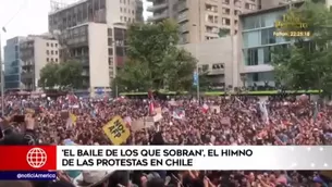 La marcha más grande de Chile: 'El baile de los que sobran' se volvió el himno durante protesta. Foto y video: América Noticias