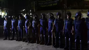 Fuerzas de seguridad en Bangladesh. Foto: AFP