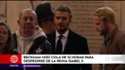 Beckham hizo cola de 12 horas para despedirse de Isabel II