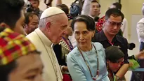 Birmania: papa Francisco se reúne con la líder Aung San Suu Kyi. Video: AFP