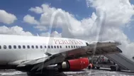 Bolivia: avión de Peruvian Airlines sufre accidente al despegar