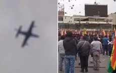 Bolivia: Aviones militares sobrevuelan a baja altura en zonas de La Paz durante protestas - Noticias de lucho-paz