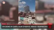 Bolivia: estallido en cuartel dejó 10 muertos y heridos