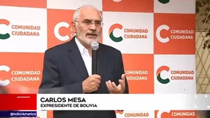 Carlos Mesa, expresidente boliviano