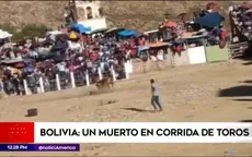 Bolivia: un muerto en corrida de toros - Noticias de sicarios