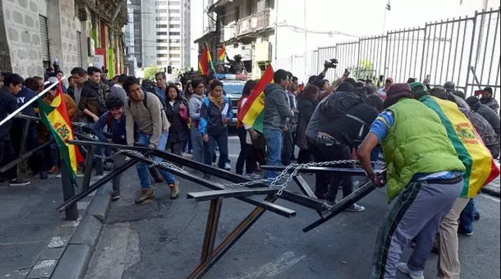 Protestas en Bolivia: Foto referencial: AFP Protestas en Bolivia: Foto referencial: AFP