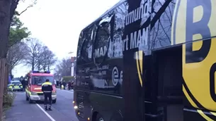 Explosiones cerca a autobús del Borussia Dortmund. Foto. AFP