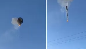 Al menos 8 muertos tras incendio y caída de globo aerostático / X @Subtenqueiroz