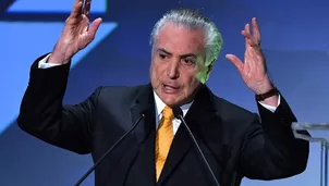 Michel Temer, presidente de Brasil acusado de corrupción. Foto: AFP