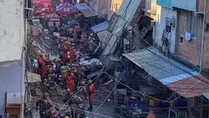 Brasil: Desplome de un edificio en Río de Janeiro deja dos muertos y cuatro heridos. Foto: EFE / Video: La Tribuna Hn