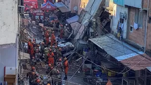 Brasil: Desplome de un edificio en Río de Janeiro deja dos muertos y cuatro heridos. Foto: EFE / Video: La Tribuna Hn