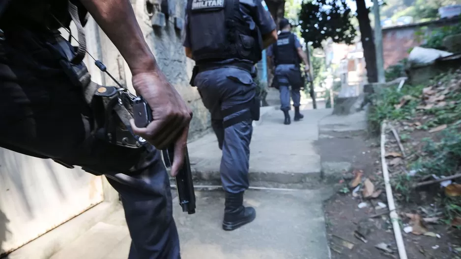 Policía de Brasil. Foto: AFP