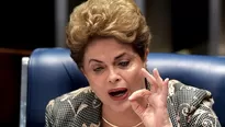 Dilma Rousseff comparece ante el Senado / Fuente: AFP