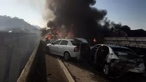 Accidente en Sao Paulo. Foto: EFE