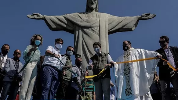 Brasil: El emblemático Cristo Redentor reabre sus puertas en Río tras cinco meses