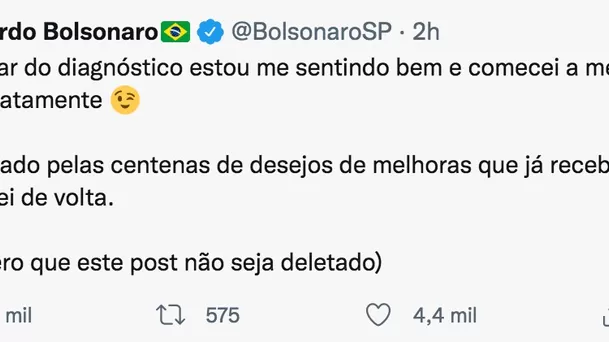 El hijo de Bolsonaro dio positivo para COVID-19 tras volver de Naciones Unidas.