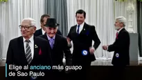 Hombre de 76 años ganó el premio al abuelo más guapo en Brasil. Video: AFP