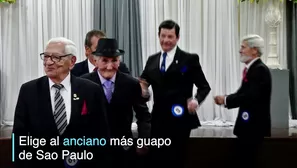 Hombre de 76 años ganó el premio al abuelo más guapo en Brasil. Video: AFP