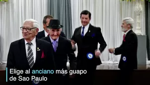 Hombre de 76 años ganó el premio al abuelo más guapo en Brasil. Video: AFP