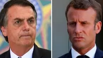 Brasil: Jair Bolsonaro dice que discutir&iacute;a ayuda de G7 para Amazon&iacute;a si Emmanuel Macron retira &quot;insultos&quot;. Foto: El Comercio