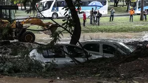 Al menos tres personas murieron en Brasil debido a lluvias que provocaron inundaciones y deslizamientos de tierra. Foto: EFE