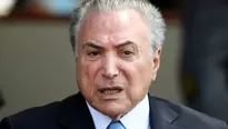 Michel Temer, presidente de Brasil. Foto y video: AFP