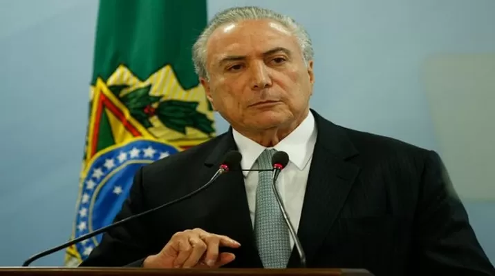 Michel Temer, presidente de Brasil. Foto: Televisa. Michel Temer, presidente de Brasil. Foto: Televisa.