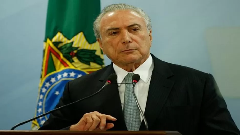 Michel Temer, presidente de Brasil. Foto: Televisa.