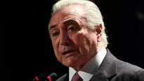 Michel Temer, presidente de Brasil. Foto y video: AFP