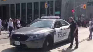 La policía reportó que han capturado a dos personas. Foto Captura Canal N