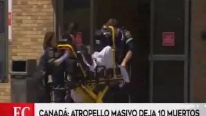 Atropello en Toronto, Canadá. Imagen: Twitter @coleccionsonora / Video: AFP