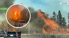Canadá: incendios forestales obligan a evacuar miles