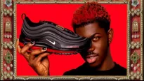 Cantante Lil Nas X promocionó unas zapatillas satánicas y Nike presentó una demanda contra los fabricantes. Foto: MSCHF