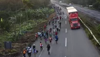 Los migrantes se declaran decididos a alcanzar la frontera pese a las advertencias del presidente estadounidense Donald Trump de que ser&aacute;n rechazados. (Foto: AFP/Video: AFP)