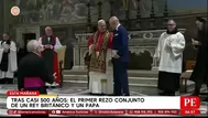 Carlos III y el Papa León XIV rezan juntos tras casi 500 años